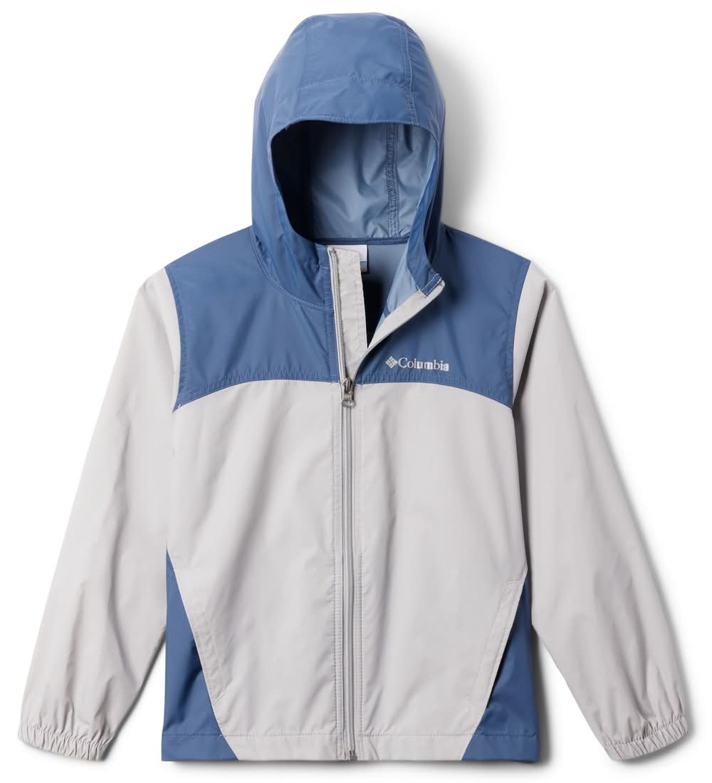 Columbia Boys' Glennaker Rain Jacket (Columbia Grey/Dk Mountain, M)