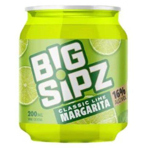 Big Sipz Classic Lime Margarita Can (200ml can)