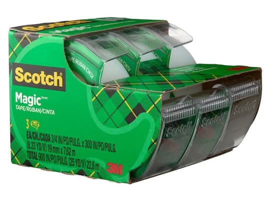 Scotch Magic Tape, 3/4 x300 in (3 ct)