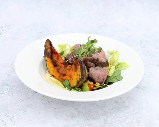 CROWN PRINCE SQUASH SALAD & FILLET STEAK TAILS