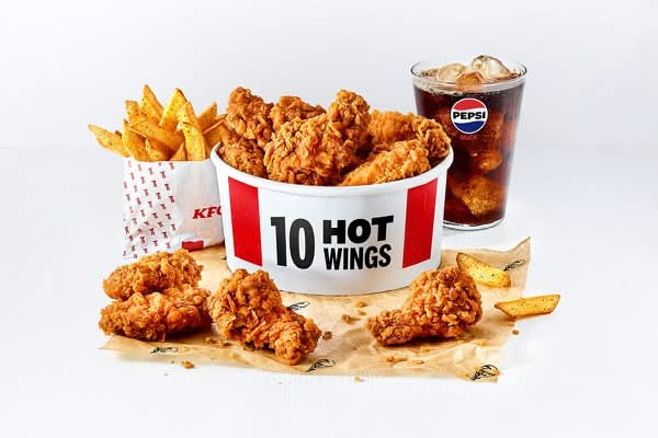 Hot Wings Meal: 10 pc 🔥