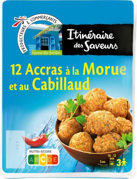 Accras de morue 200g - itinéraire des saveurs - 180g