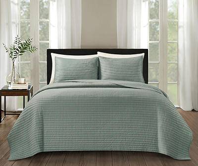 Broyhill Pebbled Quilt Bedding Set (queen/slate green)