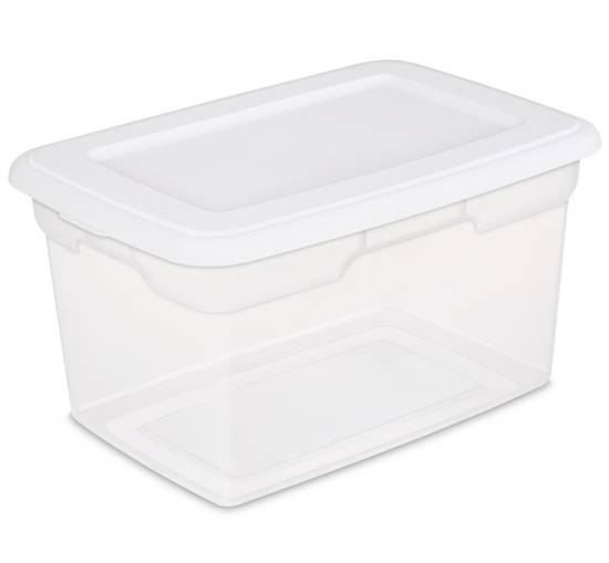 Sterilite Liter White Storage Box (1 unit)