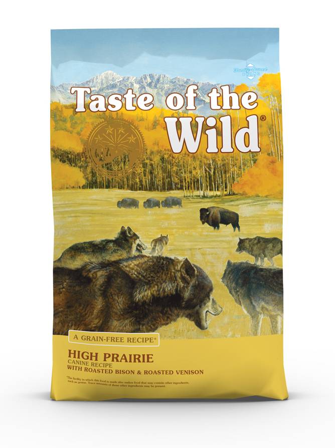 Taste of the Wild Grain-Free High Prairie Canine Recipe w/ Roasted Bison & Roasted Venison Dry Dog F (14 lb)