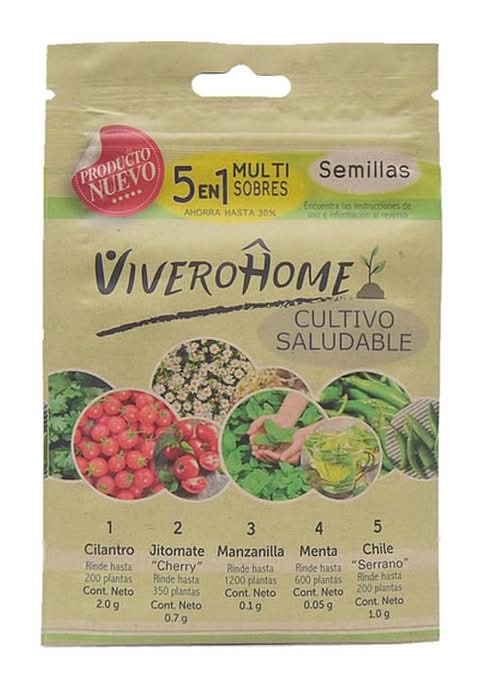 Multisobre Vivero Home Semillas Verduras Y Hierba 1 Pz