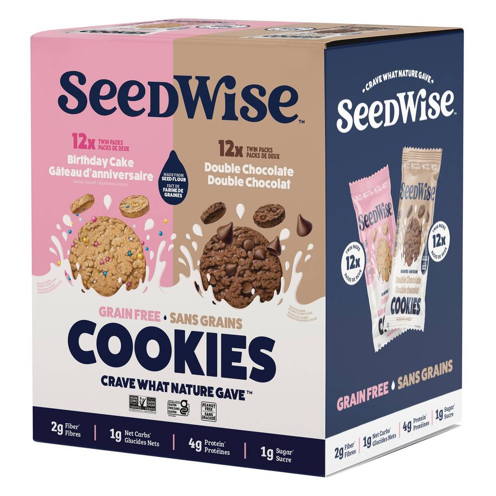 Seedwise Cookies, 24 × 22G