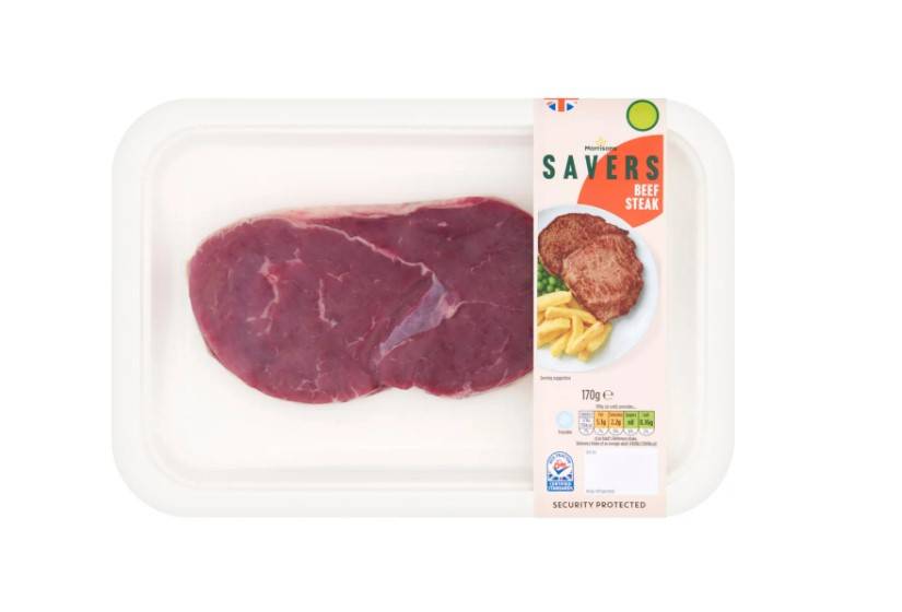 MORRISONS SAVERS BEEF STEAK 170G