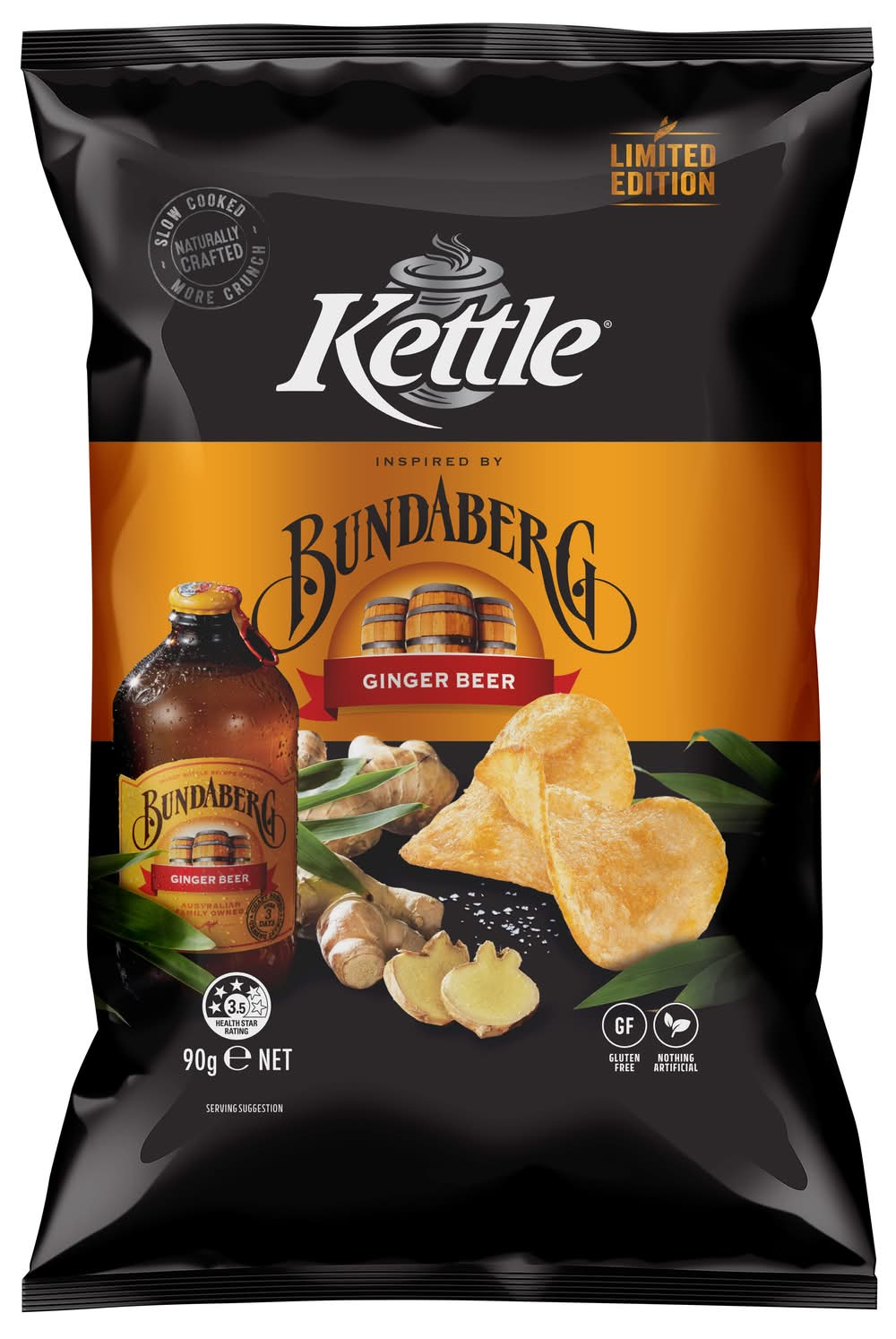 Kettle Bundaberg Ginger Beer Potato Chips 90g