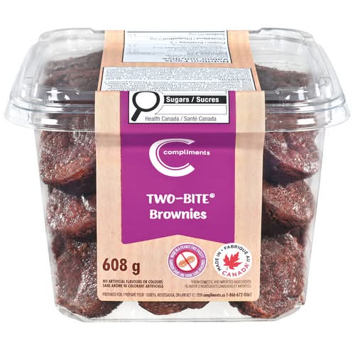 Compliments Two-Bite Brownies (608 g)