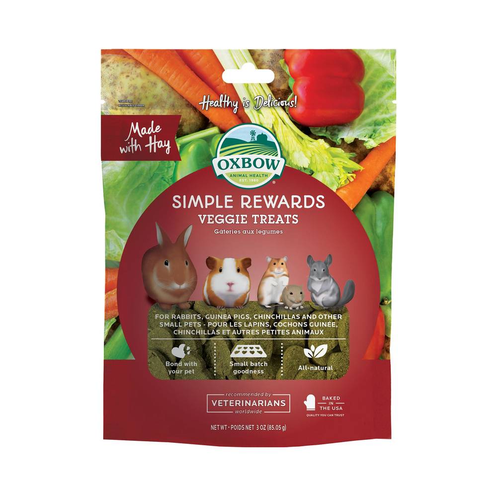 Oxbow Simple Rewards Veggie Small Pet Treats (3 oz)