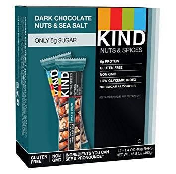 KIND - Dark Chocolate Nuts & Sea Salt Bars - 12/1.4 oz (12 Units)