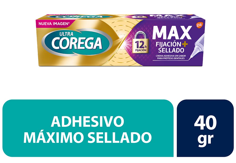Crema Adhesiva Ultra Corega Maximo Sellado  40g