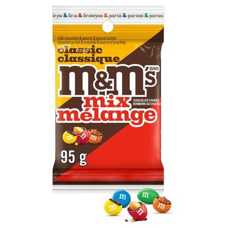 M&M's Classic Mix Candies, Milk Chocolate (95 g)