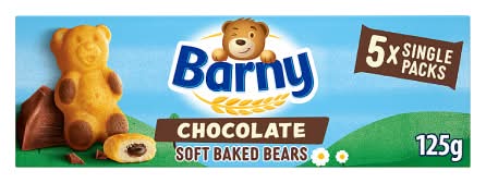 Barny Chocolate, Soft Baked Bear Biscuits (5 pack)
