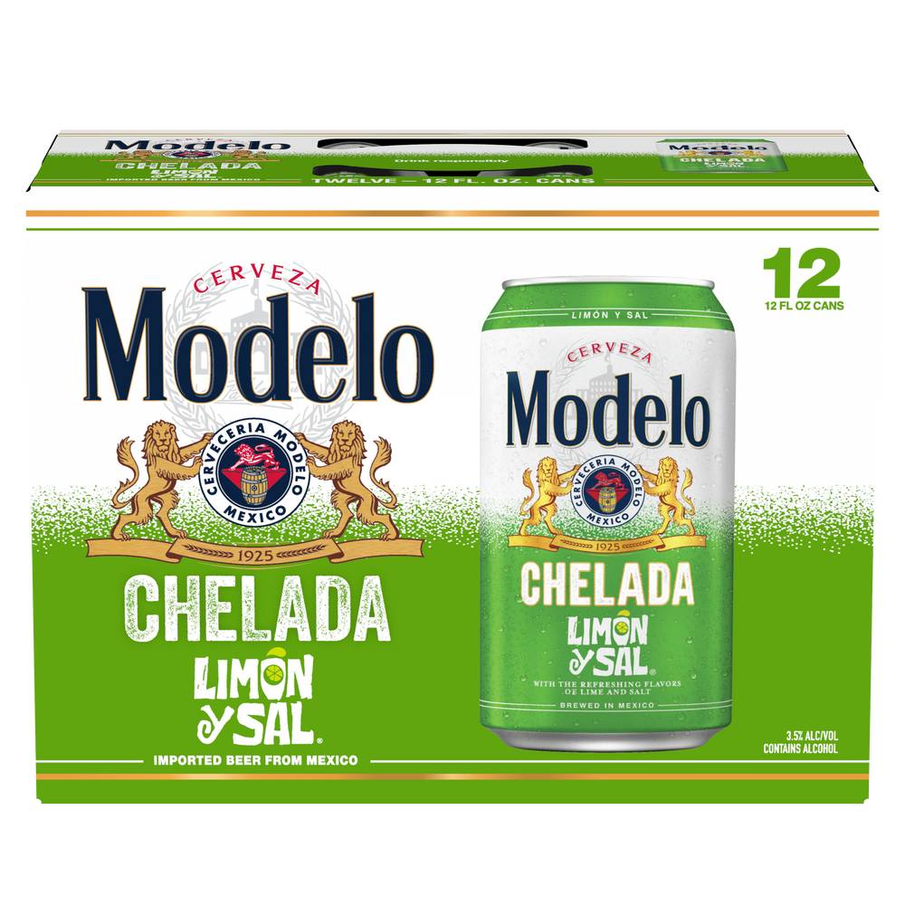 Modelo Chelada Limon Sal Beer (12 pack, 12 fl oz)