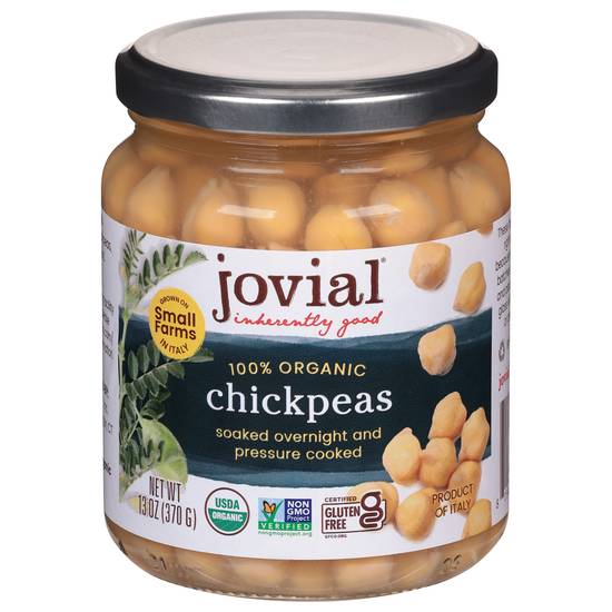 Jovial Gluten Free 100% Organic Chick Peas