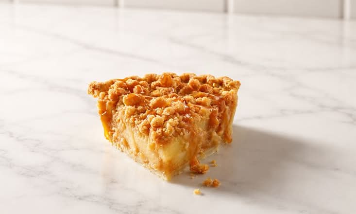 Caramel Apple Pie, slice