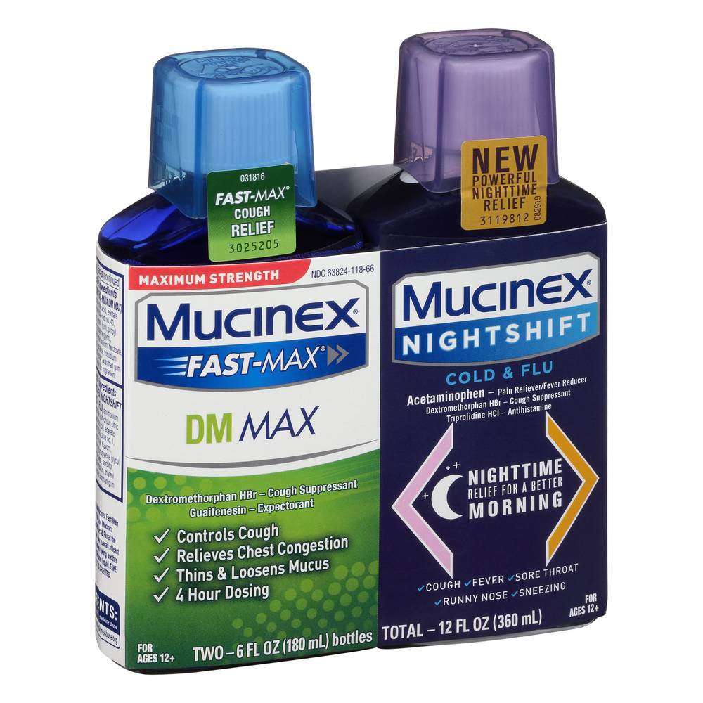 Mucinex Fast Max Dm & Nightshift (2 ct)