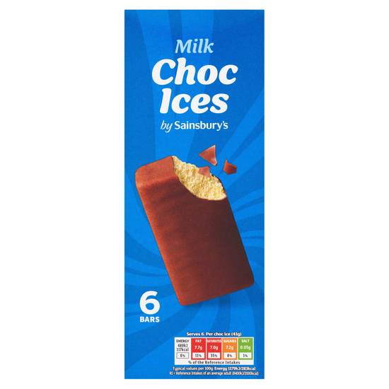 Sainsbury's Milk Chocolate Ices x6 70ml