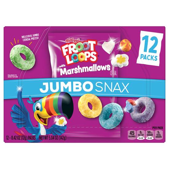 Kellogg's Jumbo Snax Froot Loops Marshmallows Cereal