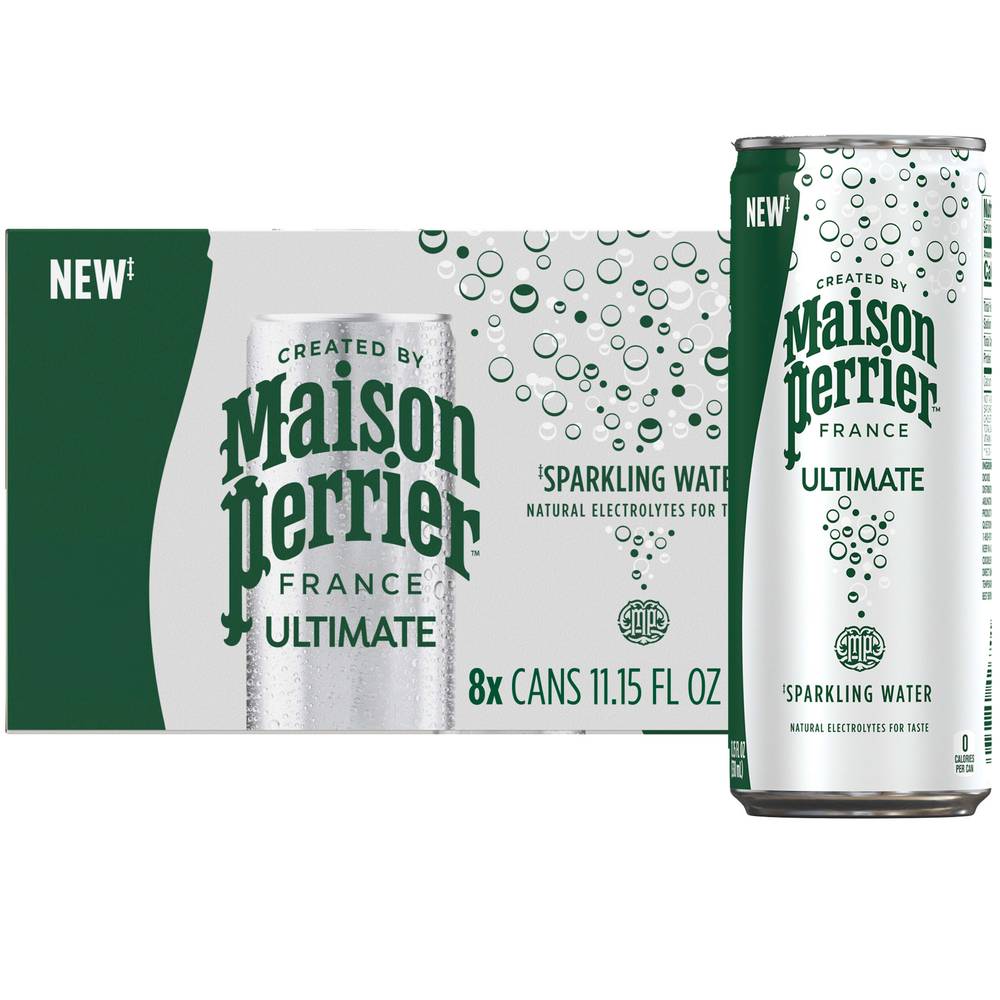 Maison Perrier France Ultimate Sparkling Water (8 x 11.15 fl oz)