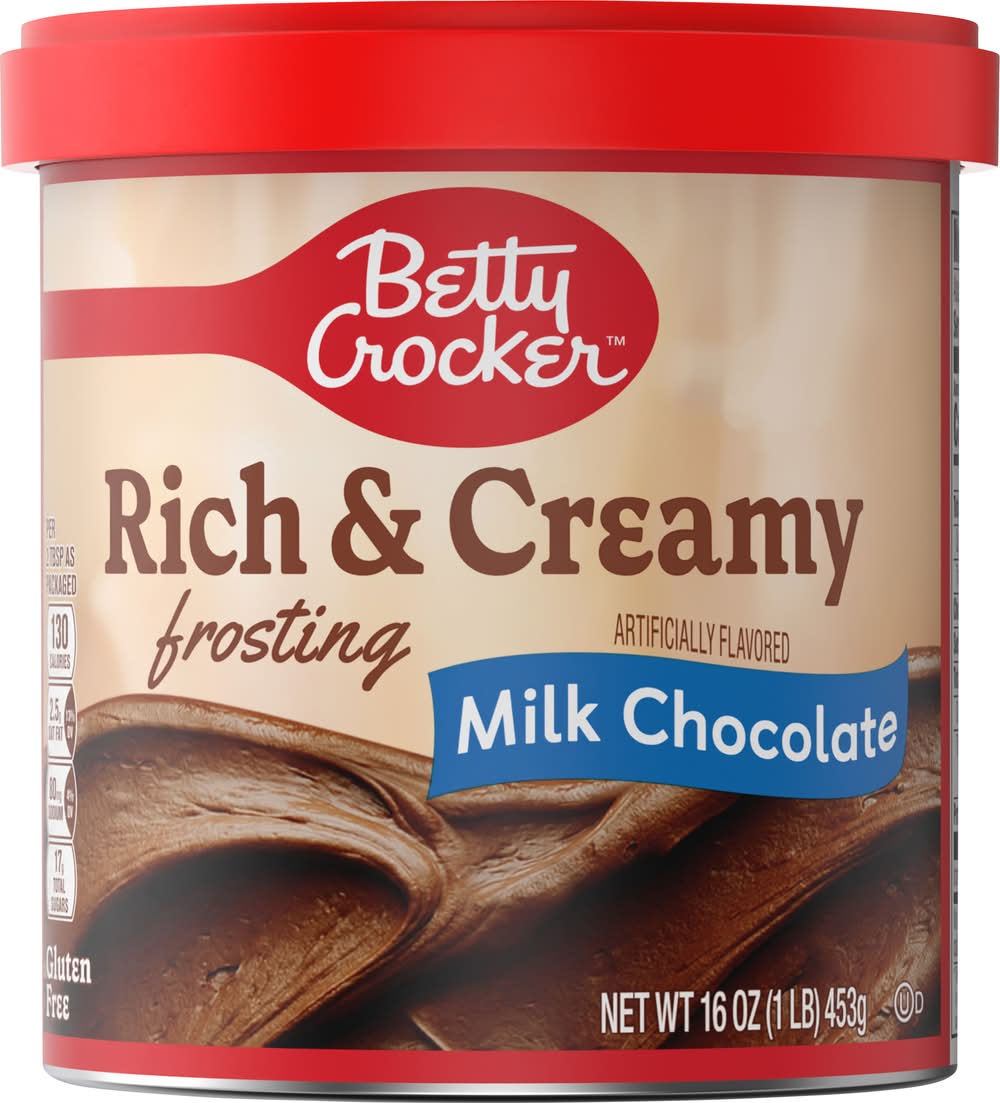 Betty Crocker Rich & Creamy Frosting, Milk Chocolate (16 oz)