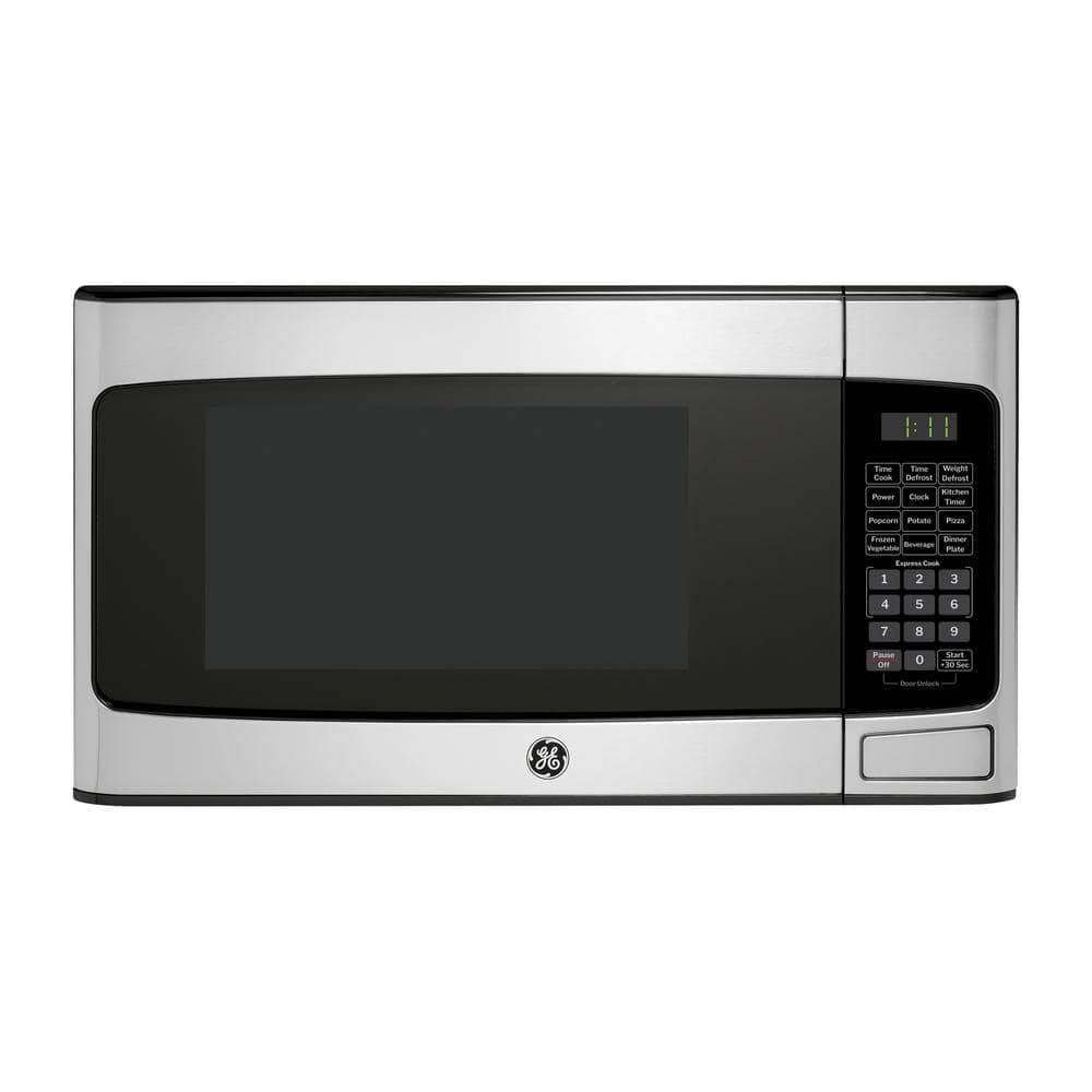 General Electric Ge Countertop Microwave Oven, Medium, Stainless Steel