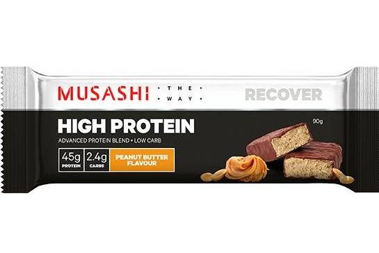 Musashi High Protein Protein Bar Peanut Butter 90g