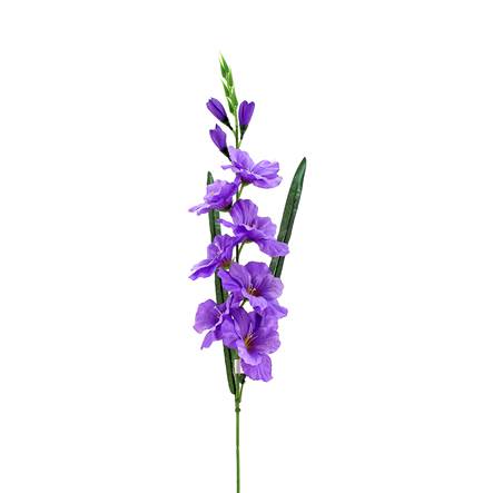 Mylin · Flor tallo gladiola x1, 7 flor - morado