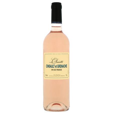 Vin rosé de pays Cinsault Grenache LA FRANCETTE - La bouteille de 75cL