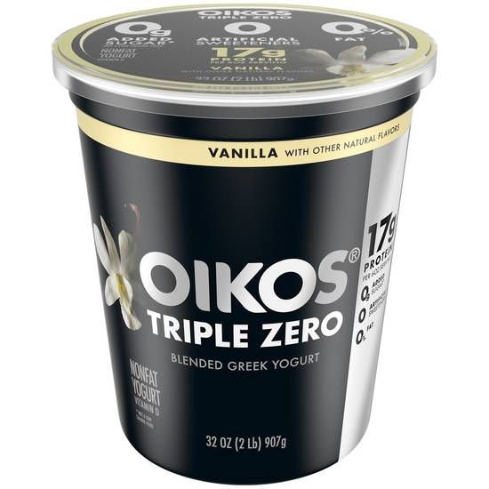 Oikos Triple Zero Vanilla Nonfat Blended Greek Yogurt