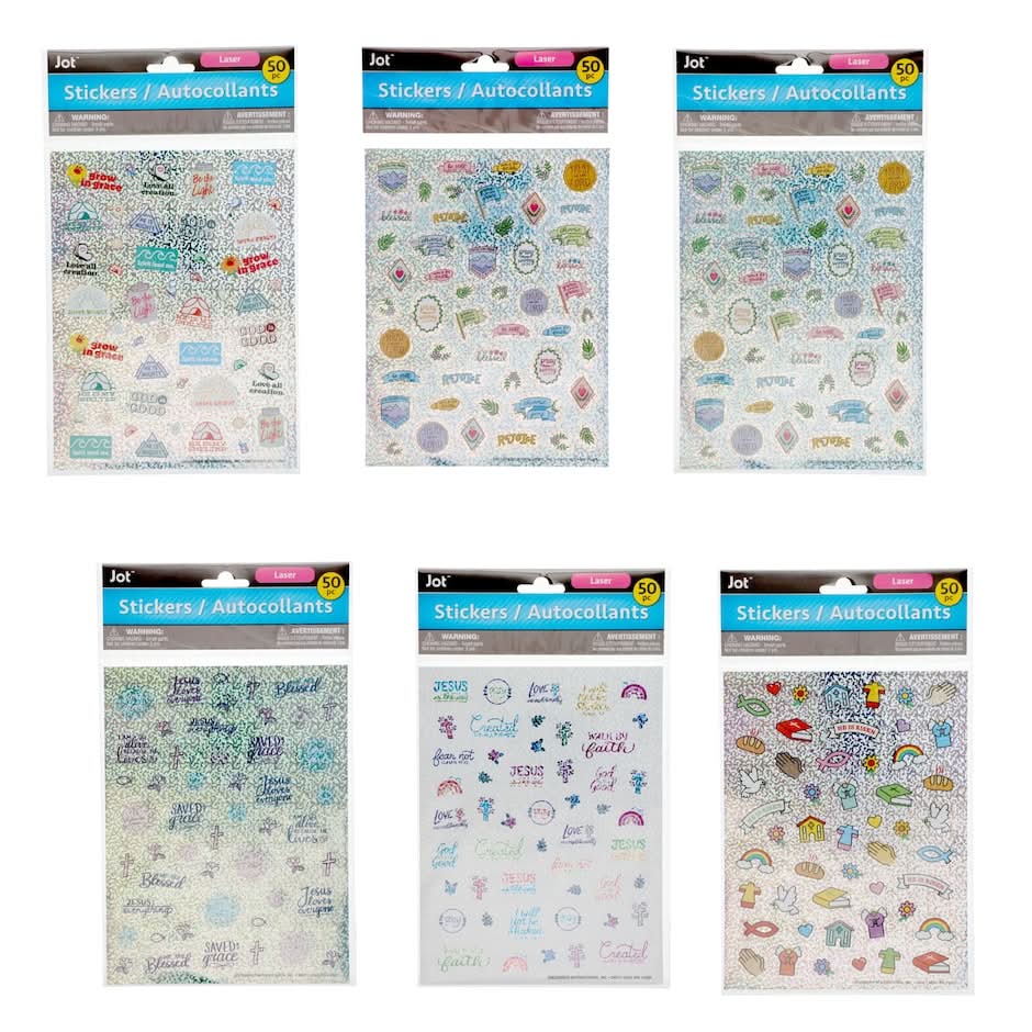 Jot Bible Laser Stickers, 50-ct. Packs