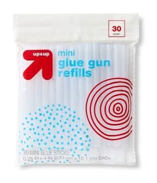 up&up Mini Glue Gun Stick Refills, 0.28x4 in (30 ct)