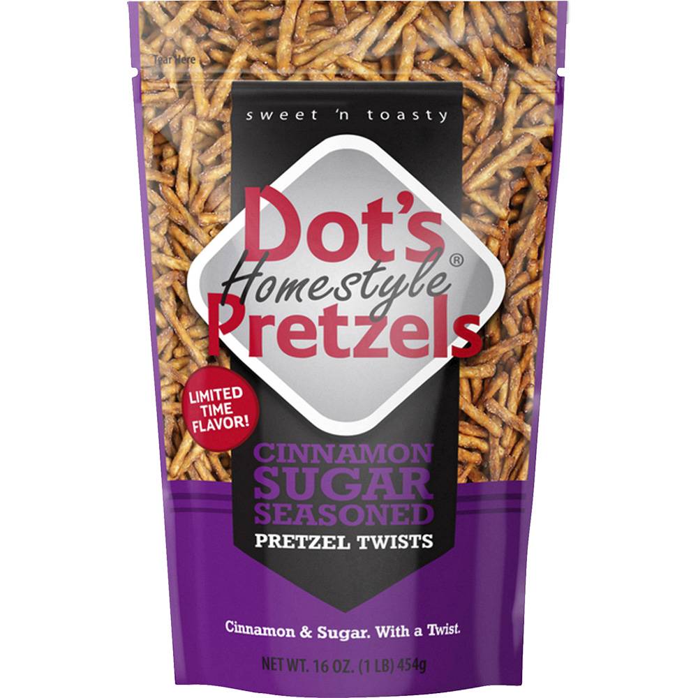 Dot's Homestyle Snacks Homestyle Pretzels, Cinnamon-Sugar (16 oz)