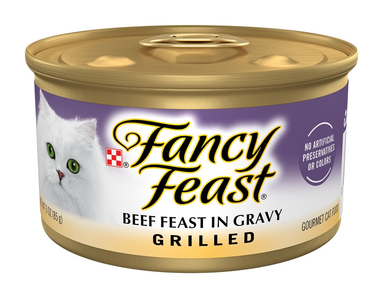 Fancy Feast® All Life Stages Cat Wet Food - Grilled, 3 OZ (Flavor: Beef, Color: Assorted, Size: 3 Oz)