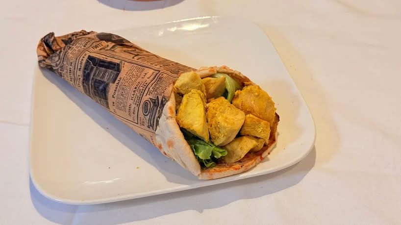🌯 Naan Sandwich Chicken Curry