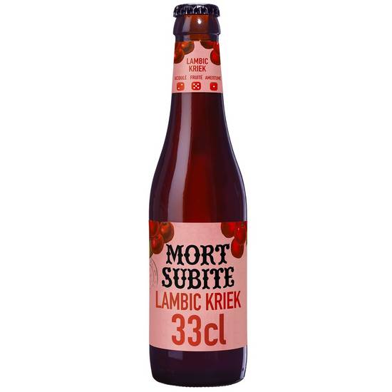 Mort Subite - Lambic kriek bière belge aromatisée cerise (330 ml)