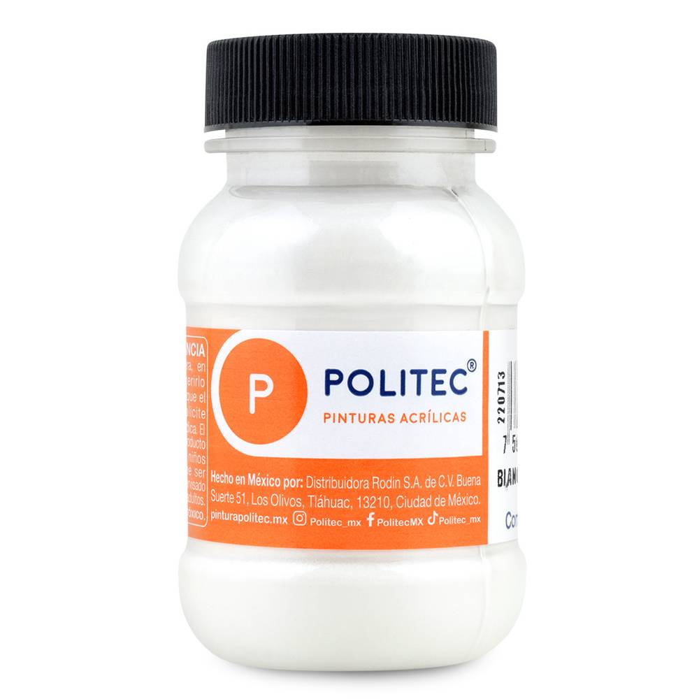 Politec · Pintura metálica, blanco 501 (100 ml)