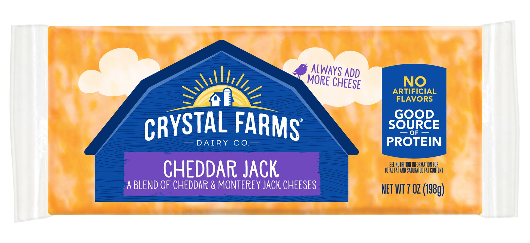 Crystal Farms Cheddar Jack Cheese (7 oz)