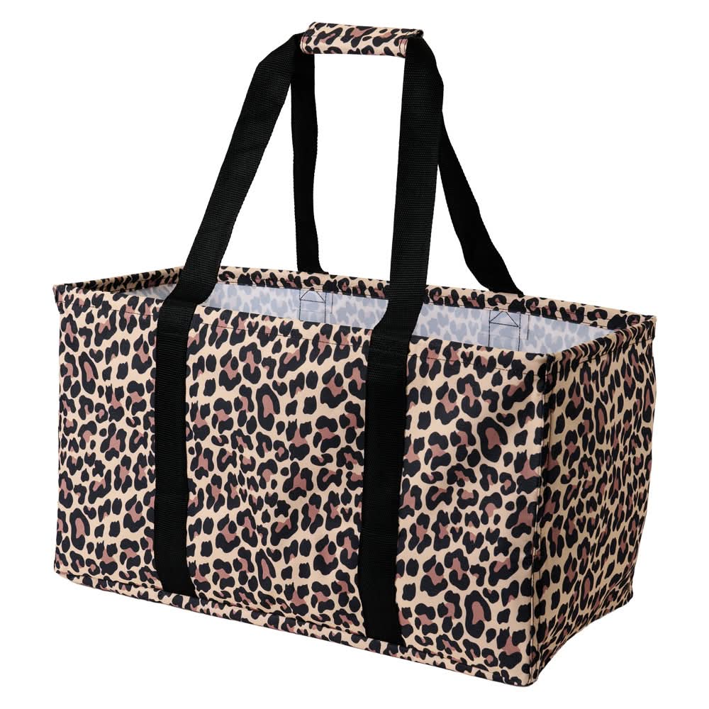 LIVE IN STYLE Foldable Utility Tote - Leopard