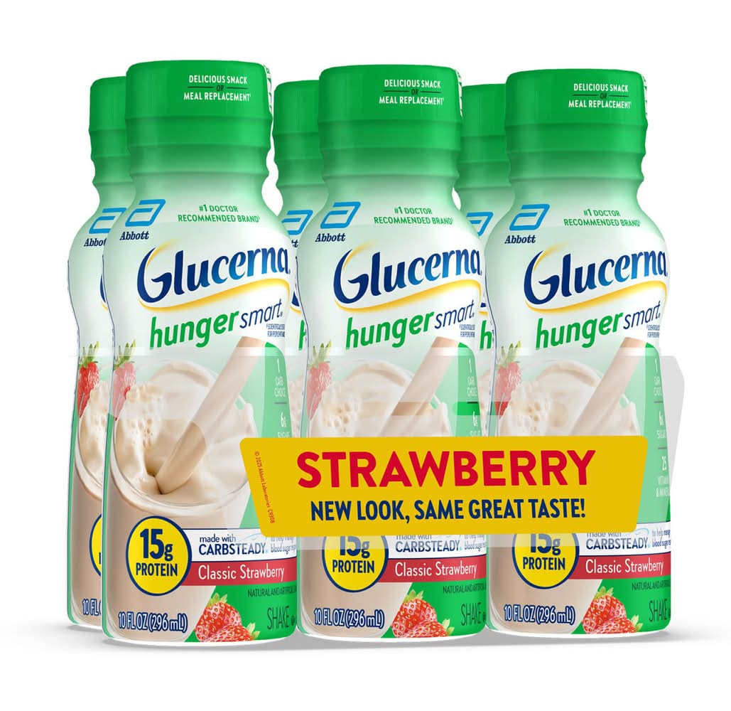 Glucerna Hunger Smart Creamy Strawberry Shake (6 x 10.45 oz)