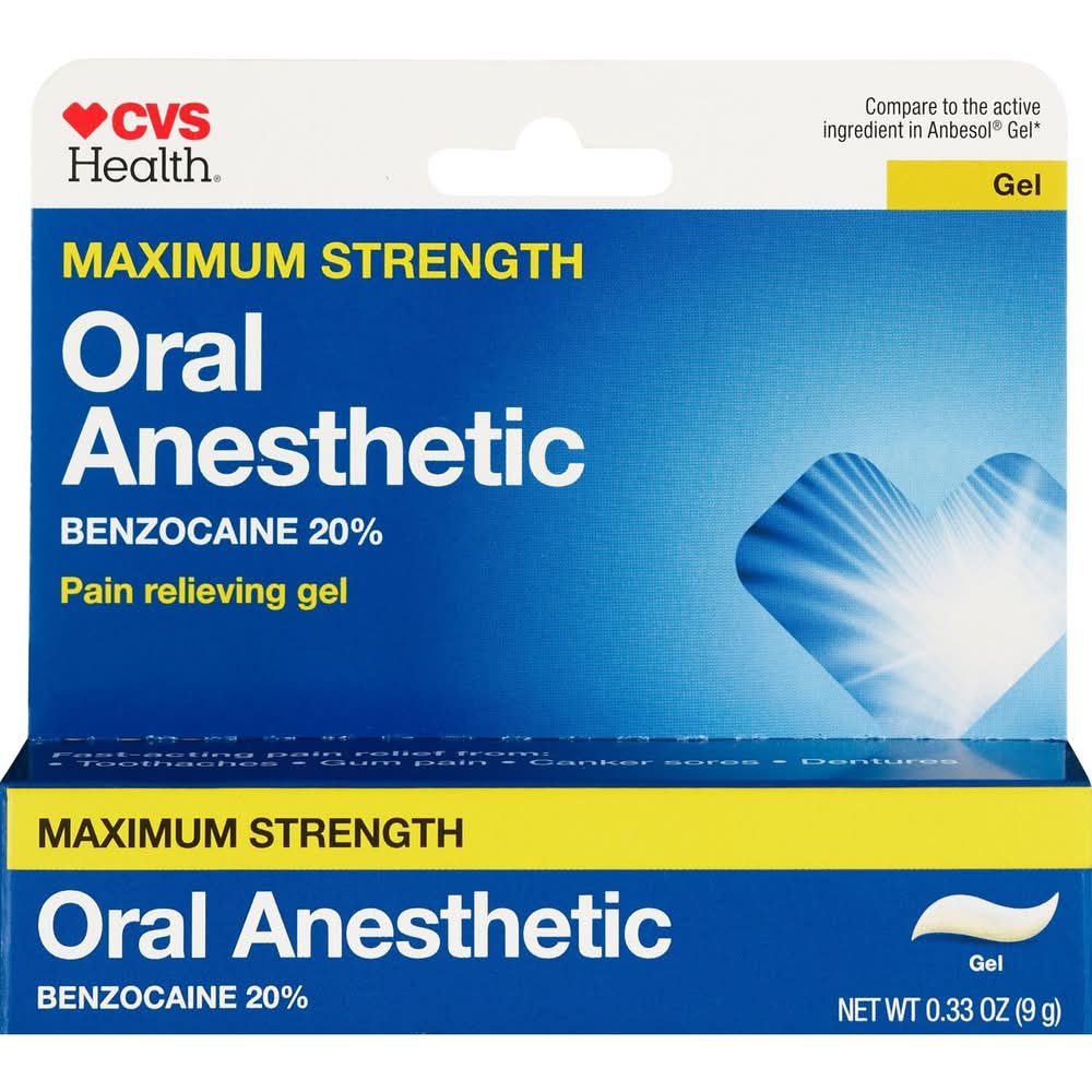 CVS Pharmacy Maximum Strength Oral Anesthetic Pain Relieving Gel (0.33 oz)