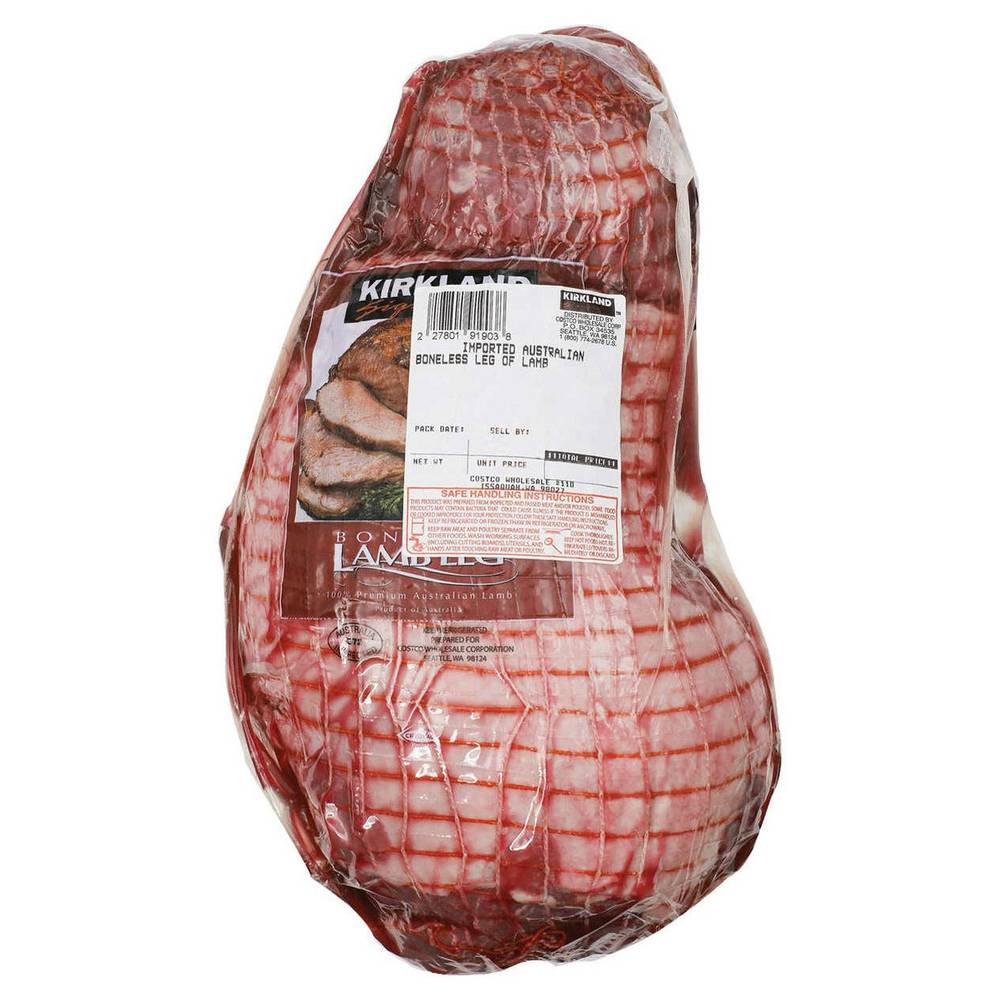 Kirkland Signature Australian Lamb Legs Boneless Full Case