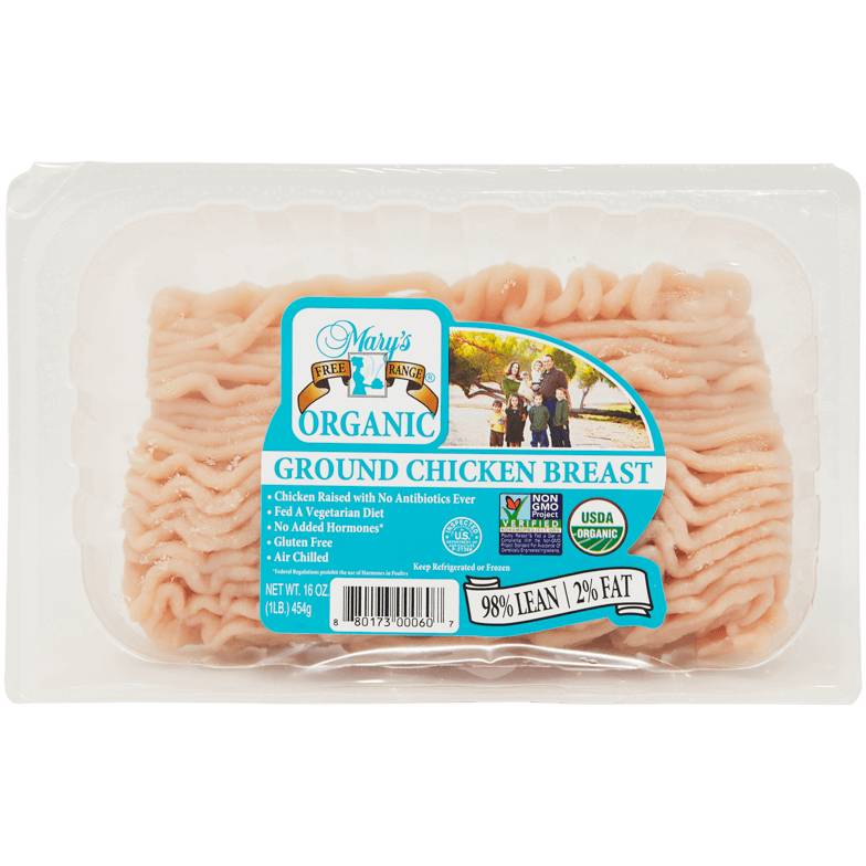 Mary's Organic Ground Breast Chicken (16 oz)