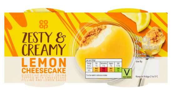 Co-op Lemon Cheesecake (100g)