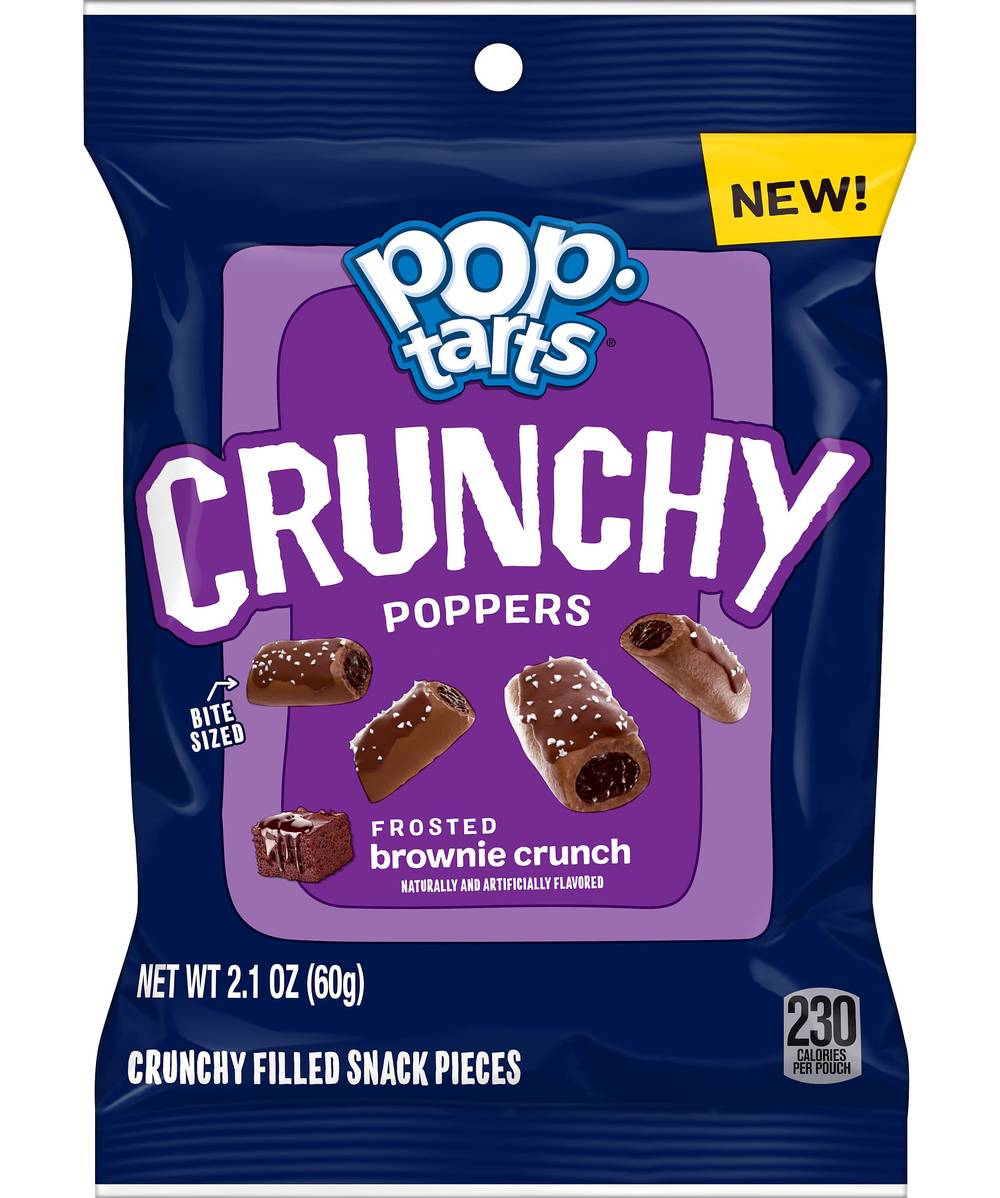 Pop-Tarts Crunchy Poppers Filled Snack Pieces, Brownie Crunch (2.1 oz)