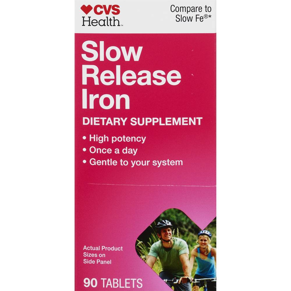 CVS Health Slow Release Iron Tablets, 90 CT