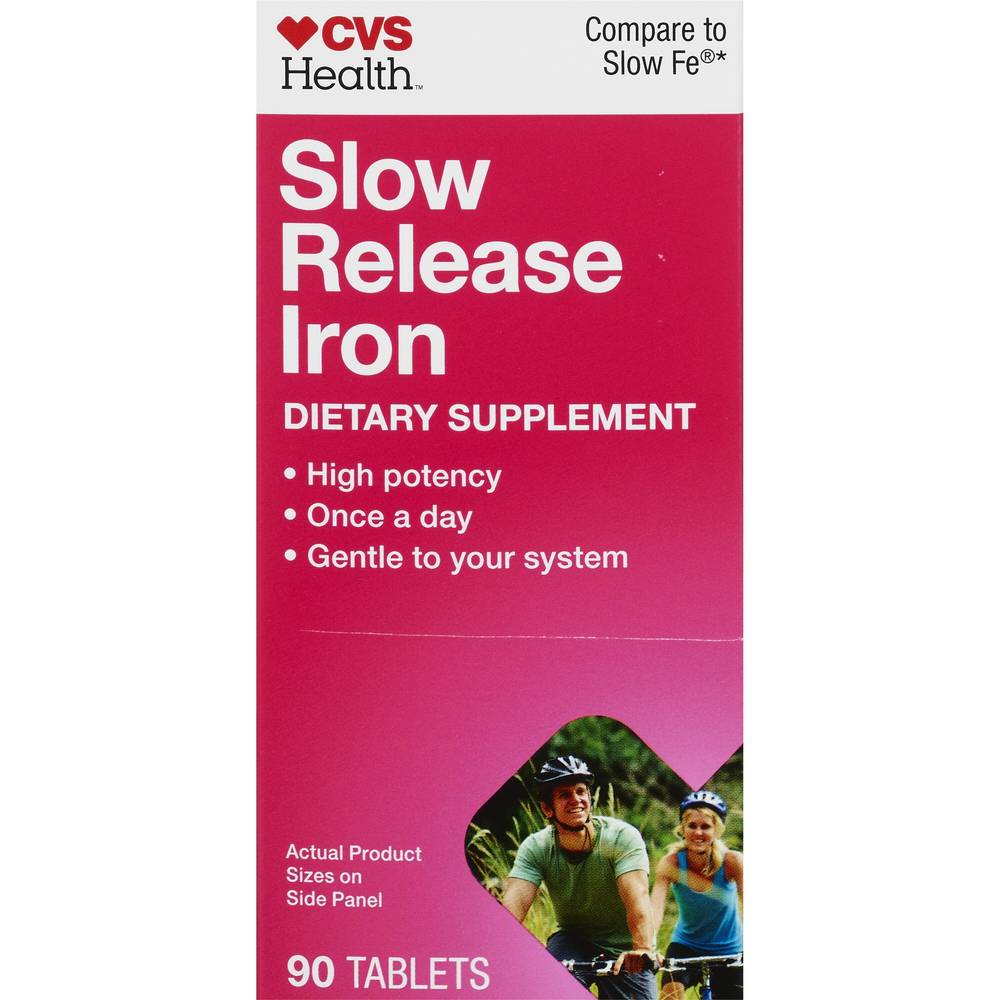 Cvs Health Slow Release Iron Tablets, 90 Ct