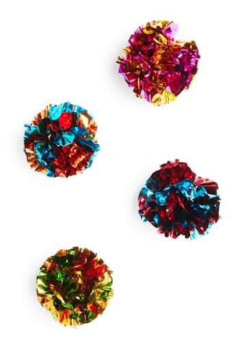 Leaps & Bounds Crinkle Ball Cat Toy (4 ct)